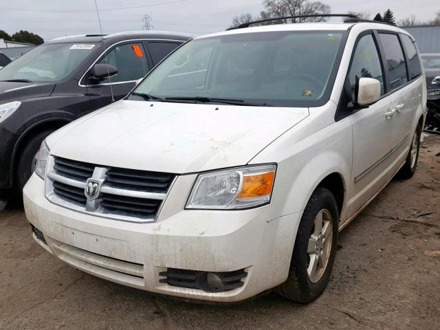 2D8HN54P98R124358 - 2008 DODGE GRAND CARA WHITE photo 2