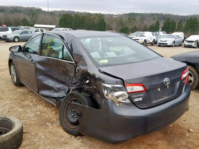 4T1BF1FK6DU226849 - 2013 TOYOTA CAMRY L GRAY photo 3