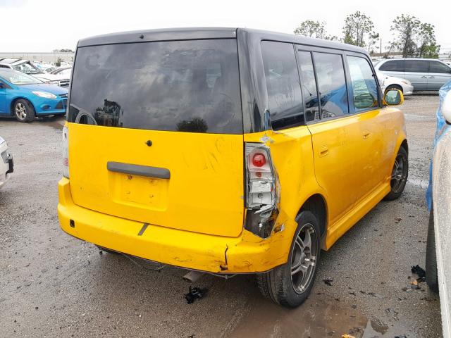 JTLKT334X50212254 - 2005 TOYOTA SCION XB Сары фото 4