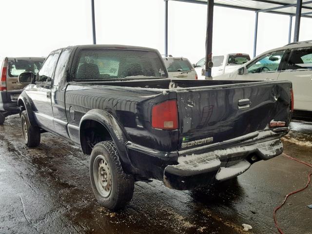 1GTCT19W218205226 - 2001 GMC SONOMA BLACK photo 3