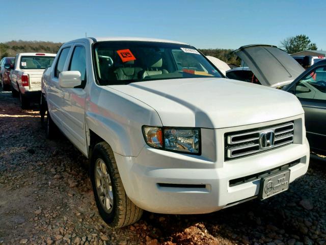 2HJYK16576H570941 - 2006 HONDA RIDGELINE WHITE photo 1