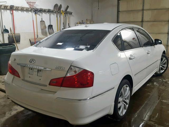 JN1CY0AR4AM960597 - 2010 INFINITI M35 BASE WHITE photo 4