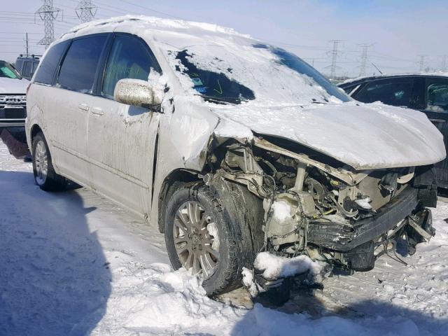 5TDZK22C39S256731 - 2009 TOYOTA SIENNA XLE WHITE photo 1