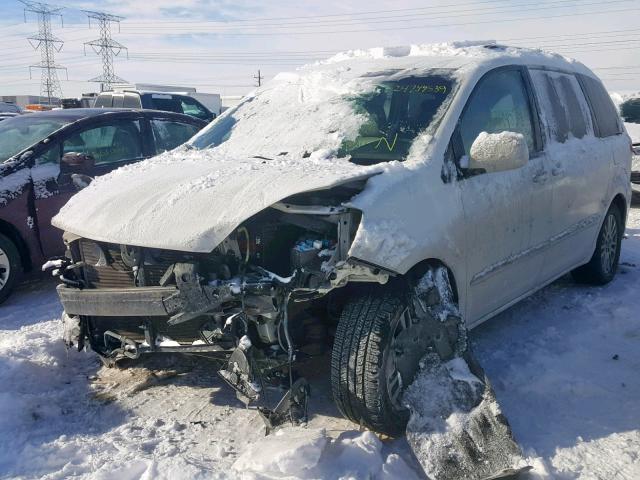 5TDZK22C39S256731 - 2009 TOYOTA SIENNA XLE WHITE photo 2