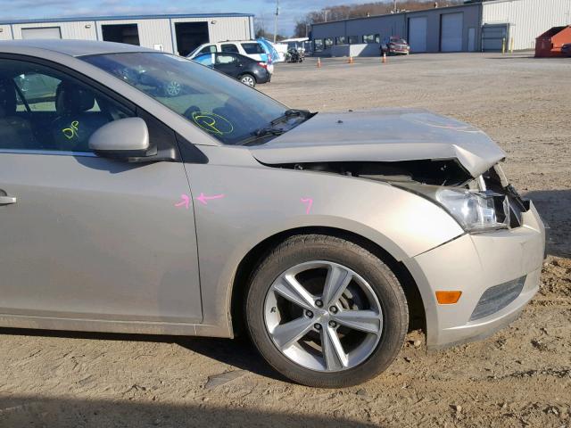 1G1PG5SC5C7296409 - 2012 CHEVROLET CRUZE LT GOLD photo 9