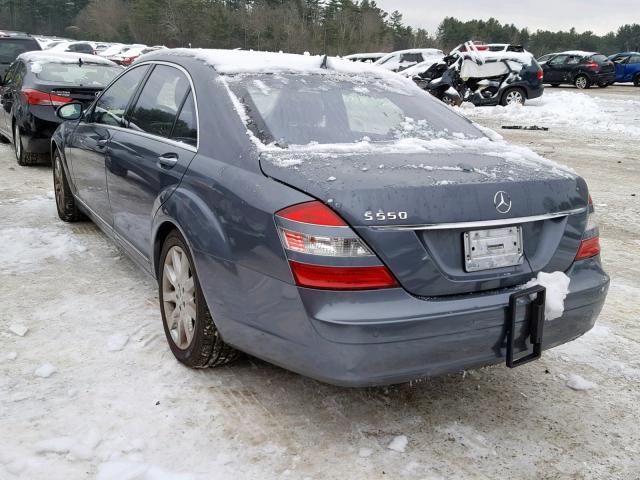 WDDNG71X17A081980 - 2007 MERCEDES-BENZ S 550 GRAY photo 3