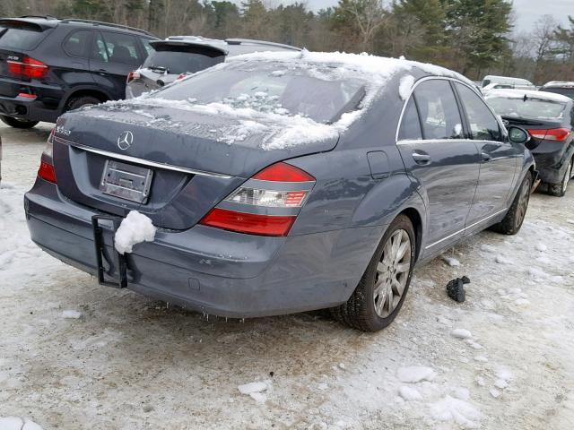 WDDNG71X17A081980 - 2007 MERCEDES-BENZ S 550 GRAY photo 4