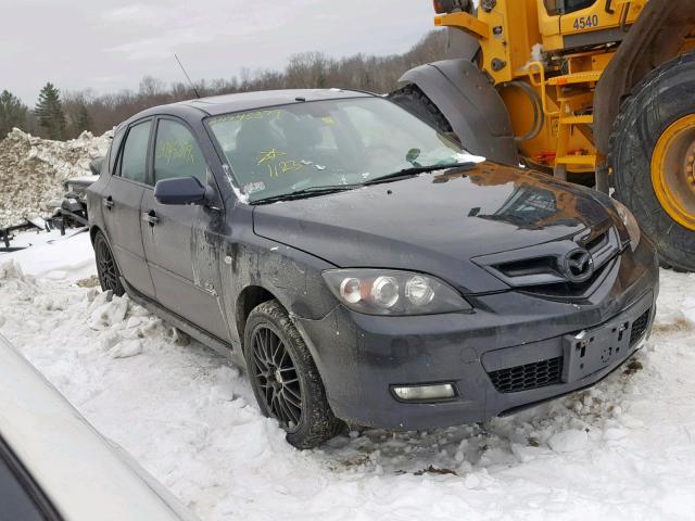 JM1BK344481852889 - 2008 MAZDA 3 HATCHBAC BLACK photo 1