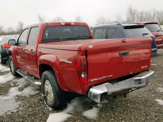 1GTDT136458142956 - 2005 GMC CANYON RED photo 3