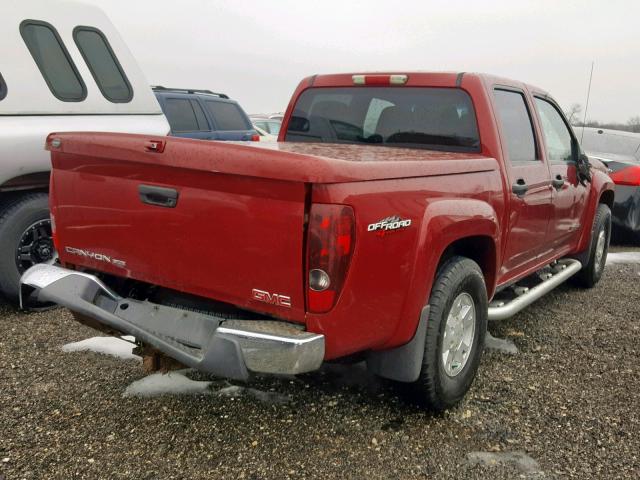 1GTDT136458142956 - 2005 GMC CANYON RED photo 4