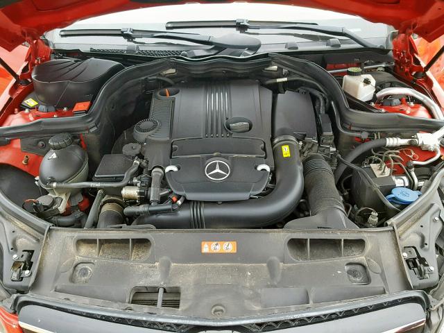 WDDGJ4HBXDF952022 - 2013 MERCEDES-BENZ C 250 RED photo 7