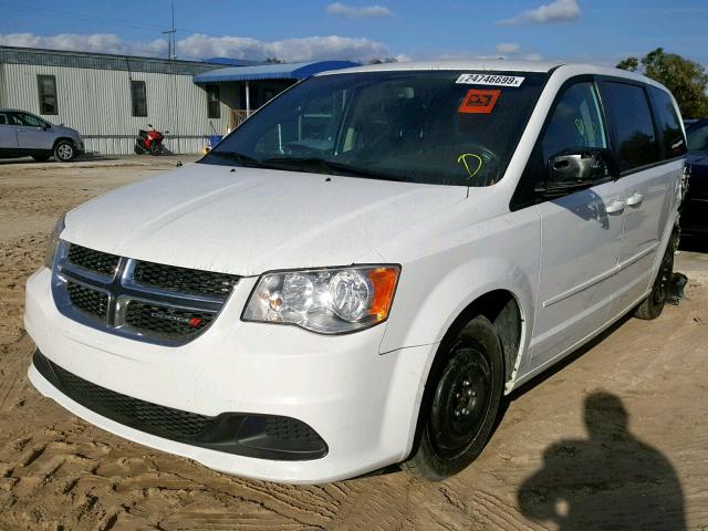 2C4RDGBGXFR738496 - 2015 DODGE GRAND CARA WHITE photo 2