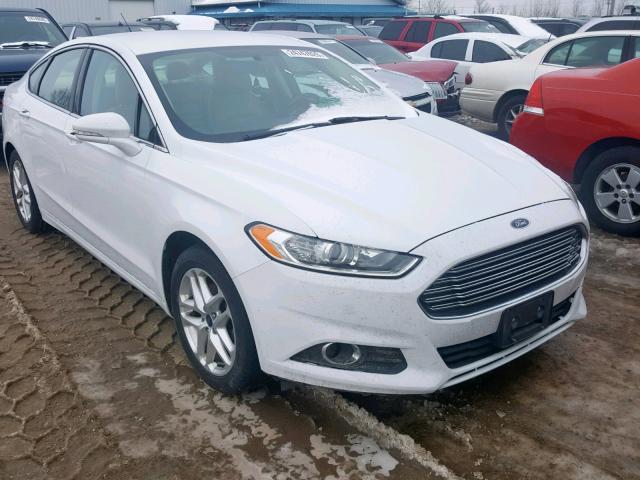 3FA6P0HR0DR304594 - 2013 FORD FUSION SE WHITE photo 1