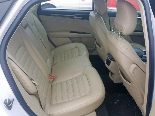 3FA6P0HR0DR304594 - 2013 FORD FUSION SE WHITE photo 6