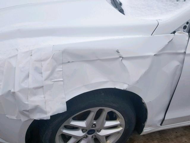 3FA6P0HR0DR304594 - 2013 FORD FUSION SE WHITE photo 9