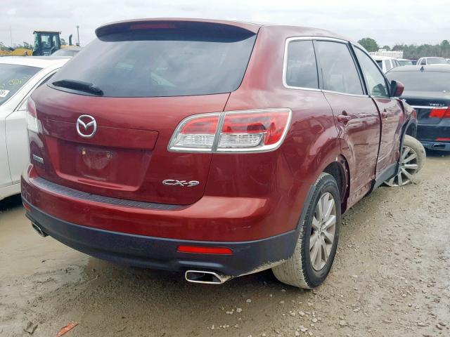 JM3TB28C770117156 - 2007 MAZDA CX-9 RED photo 4