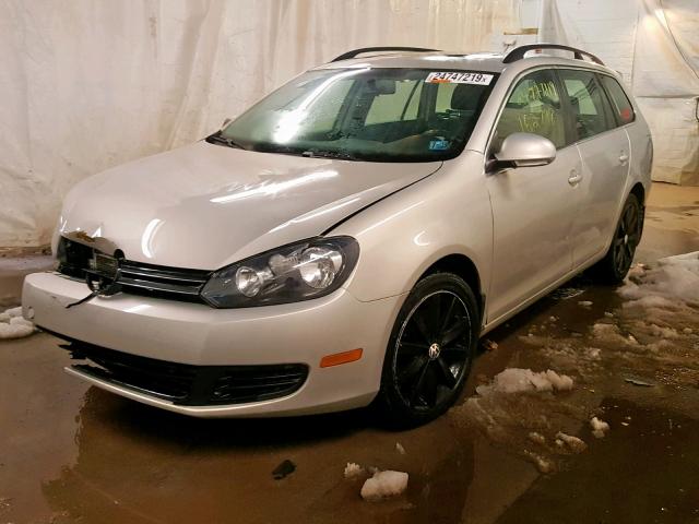 3VWPL7AJ8BM618850 - 2011 VOLKSWAGEN JETTA TDI SILVER photo 2