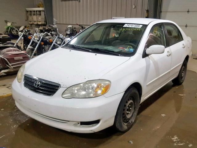 2T1BR32E65C554049 - 2005 TOYOTA COROLLA CE WHITE photo 2