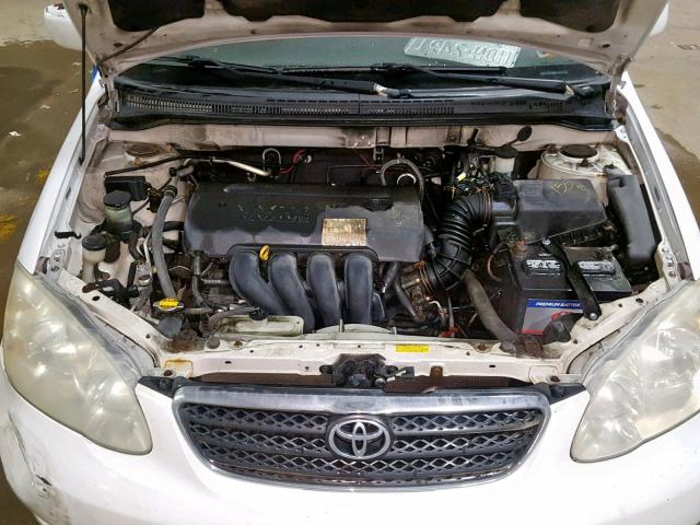 2T1BR32E65C554049 - 2005 TOYOTA COROLLA CE WHITE photo 7