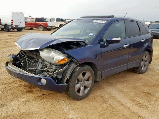 5J8TB18527A014307 - 2007 ACURA RDX TECHNO BLUE photo 2