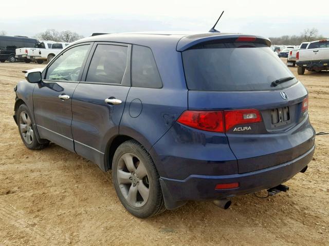 5J8TB18527A014307 - 2007 ACURA RDX TECHNO BLUE photo 3