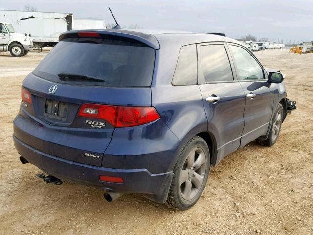 5J8TB18527A014307 - 2007 ACURA RDX TECHNO BLUE photo 4