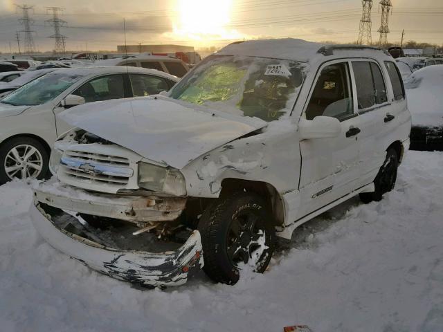 2CNBJ634X46915700 - 2004 CHEVROLET TRACKER LT WHITE photo 2