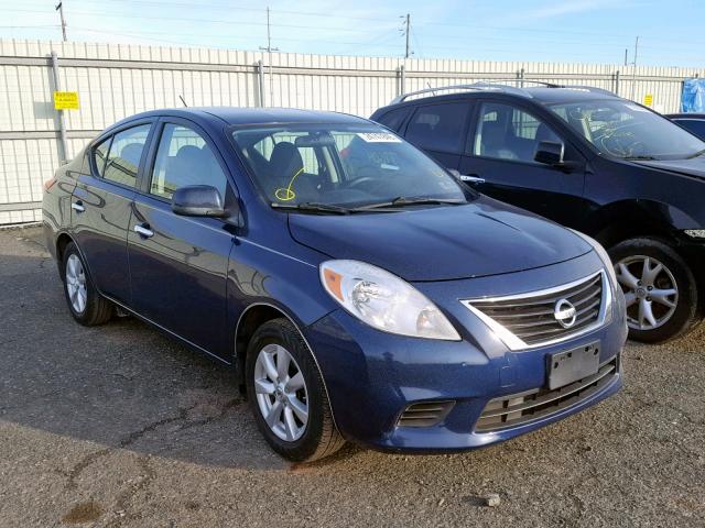 3N1CN7AP8DL844754 - 2013 NISSAN VERSA S BLUE photo 1