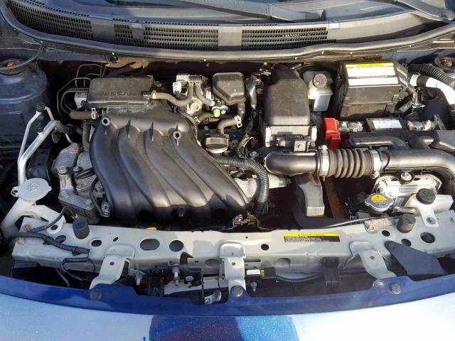 3N1CN7AP8DL844754 - 2013 NISSAN VERSA S BLUE photo 7