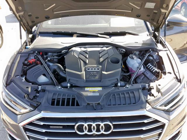 WAU8DAF86KN004762 - 2019 AUDI A8 L CHARCOAL photo 7