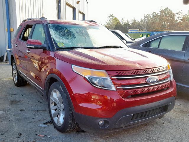 1FM5K7F81FGB24621 - 2015 FORD EXPLORER L MAROON photo 1