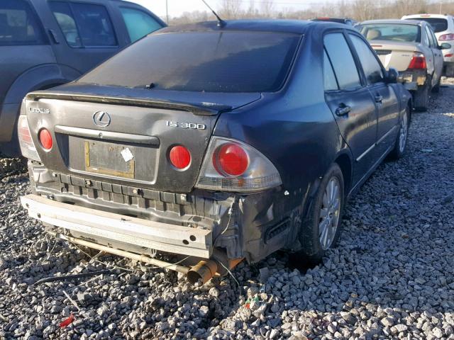 JTHBD192420051641 - 2002 LEXUS IS 300 GRAY photo 4