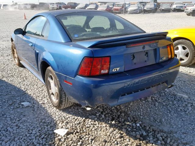 1FAFP42X8YF128122 - 2000 FORD MUSTANG GT BLUE photo 3