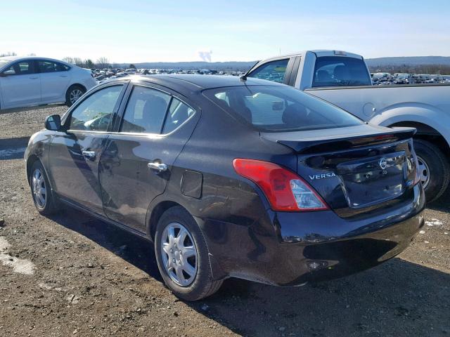 3N1CN7APXEL830470 - 2014 NISSAN VERSA S BLACK photo 3