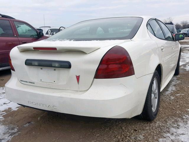 2G2WP522351256828 - 2005 PONTIAC GRAND PRIX WHITE photo 4