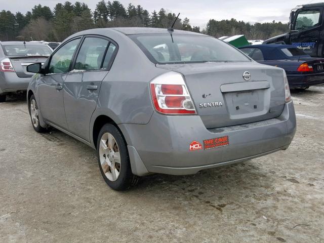 3N1AB61E08L681516 - 2008 NISSAN SENTRA 2.0 GRAY photo 3