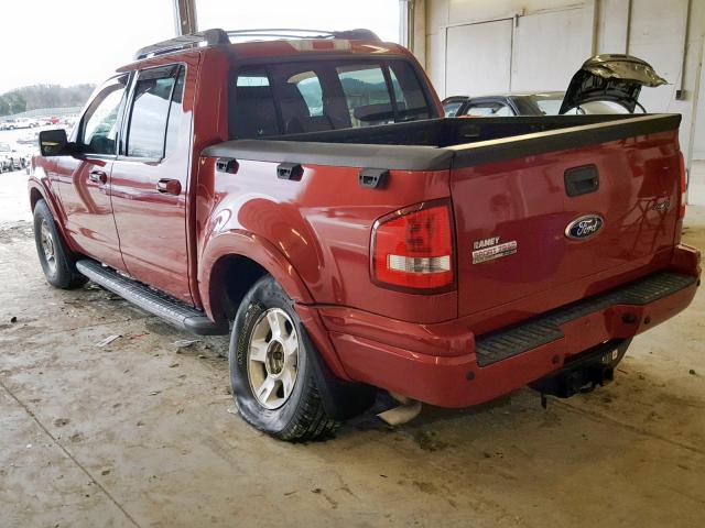 1FMEU5DE7AUA08115 - 2010 FORD EXPLORER S MAROON photo 3