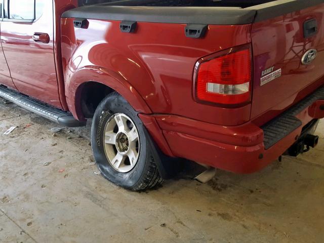 1FMEU5DE7AUA08115 - 2010 FORD EXPLORER S MAROON photo 9