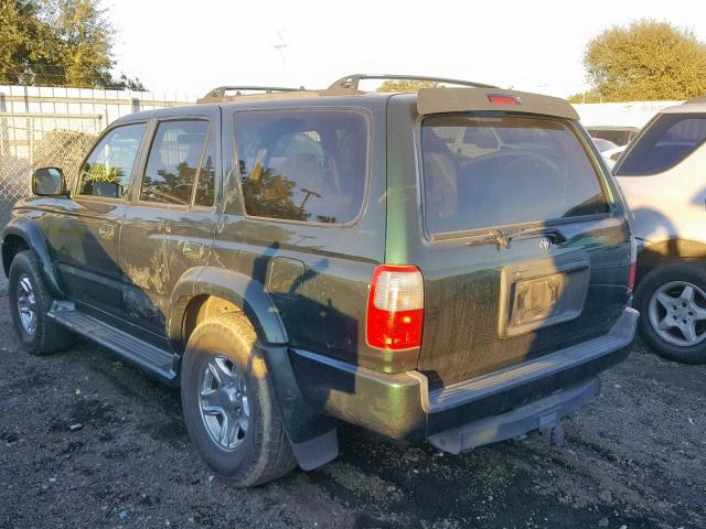 JT3GN86R4Y0155901 - 2000 TOYOTA 4RUNNER SR GREEN photo 3