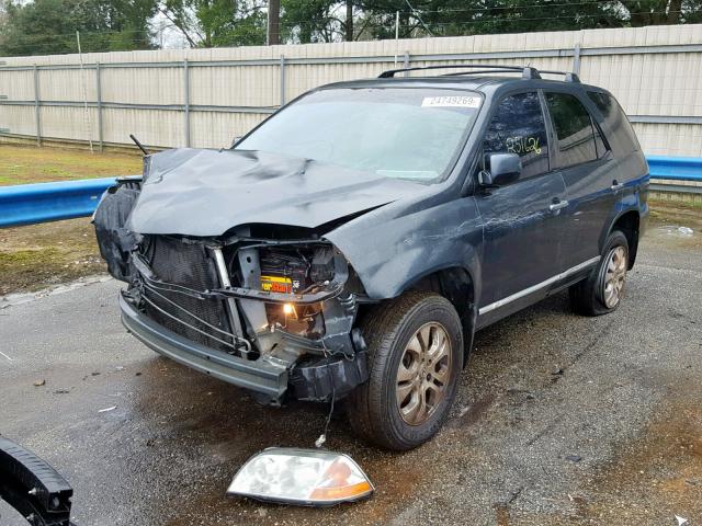 2HNYD18643H513199 - 2003 ACURA MDX TOURIN BLUE photo 2