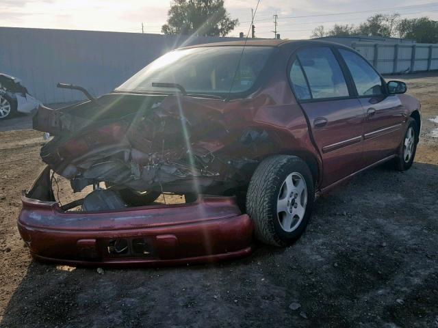 1G1NE52J72M571421 - 2002 CHEVROLET MALIBU LS BURGUNDY photo 4