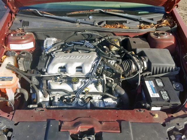 1G1NE52J72M571421 - 2002 CHEVROLET MALIBU LS BURGUNDY photo 7