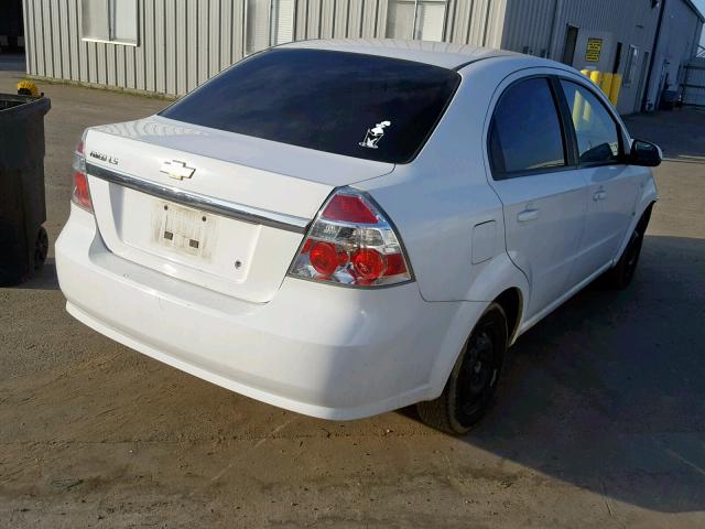 KL1TD56637B075159 - 2007 CHEVROLET AVEO BASE Ақ фото 4