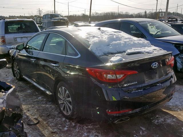 5NPE34AF9HH457718 - 2017 HYUNDAI SONATA SPO BLACK photo 3