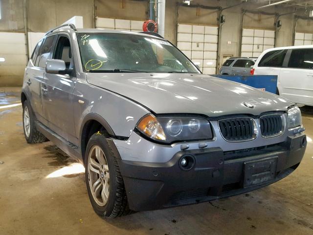 WBXPA93434WC33135 - 2004 BMW X3 3.0I SILVER photo 1