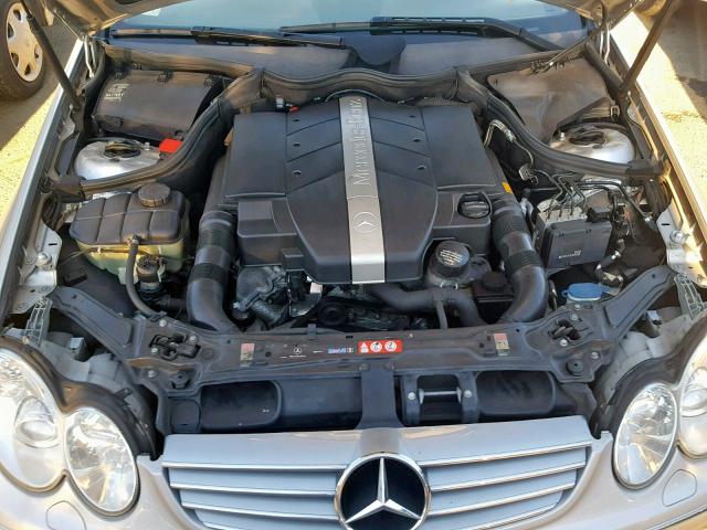 WDBTJ65J95F147516 - 2005 MERCEDES-BENZ CLK 320C SILVER photo 7