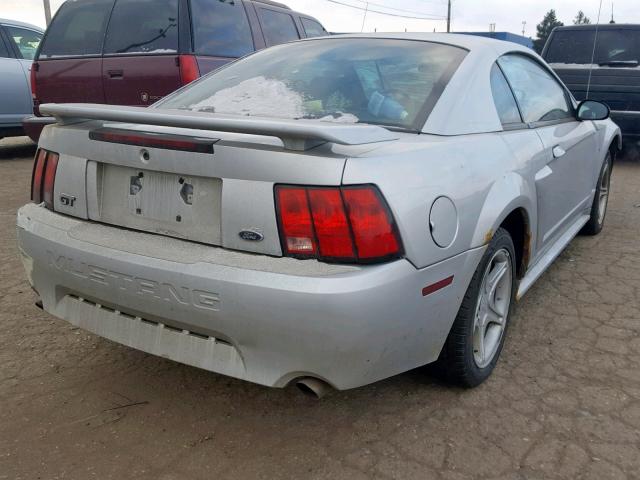 1FAFP42X33F454192 - 2003 FORD MUSTANG GT SILVER photo 4