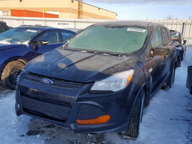 1FMCU0F75EUC88535 - 2014 FORD ESCAPE S BLACK photo 2