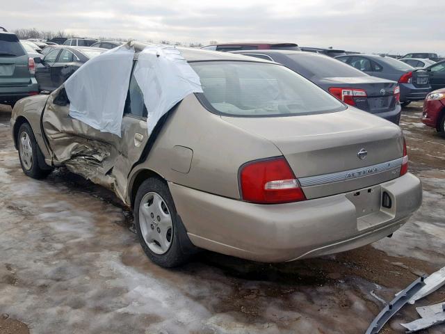 1N4DL01D21C233989 - 2001 NISSAN ALTIMA XE GOLD photo 3