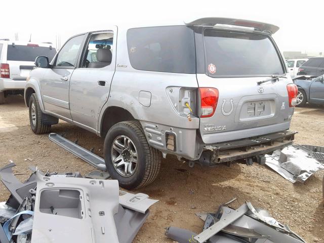 5TDZT38A07S297596 - 2007 TOYOTA SEQUOIA LI GRAY photo 3